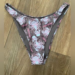 Santa Cruz Scorpio Black High Leg Bikini Bottom Size Small